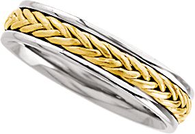 5mm Two-Tone Comfort-Fit Handwoven Band