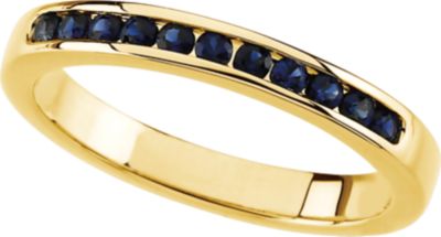 Genuine Sapphire Anniversary Band