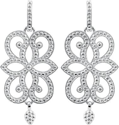 Granulated Design Fashion Dangle Earrings