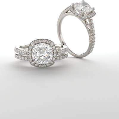 Palladium engagement ring mountings