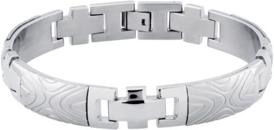 Stainless Steel Wood Grain Bracelet