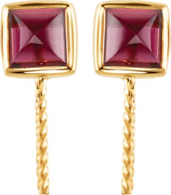 South Sea Cultured Pearl and Rhodolite Garnet Earrings