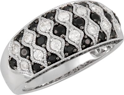 Genuine Spinel & Diamond Ring