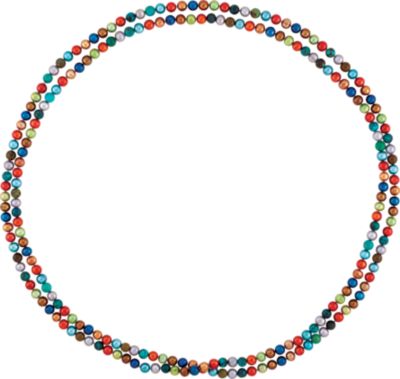 Freshwater Cultured Dyed Pearl & Turquoise Beads Rope 