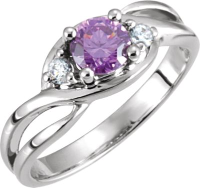 Ring Mounting  for 5.2 mm Round Gemstone Center