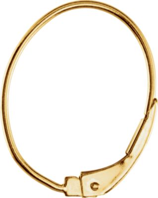 Oval Lever Back Earring 