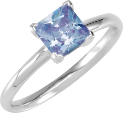 Stackable Lavendar CZ Ring