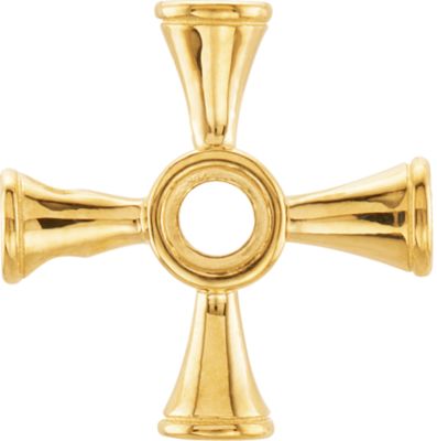 Fashion Cross Pendant Mounting