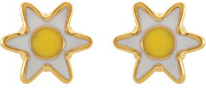 Youth Daisy Earrings with Safety Backs & Gift Box