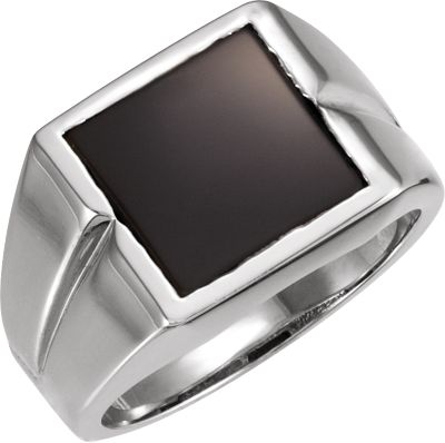 Men's Ring Mounting for Square/Princess Center