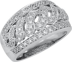 1/2 ct tw S-Design Diamond Band