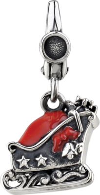Santa's Sleigh Charm with Enamel