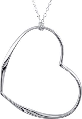 Wave-Style Heart Necklace