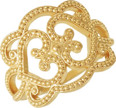 Granulated Design Fashion Ring
