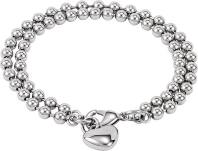 Amalfi&trade; Stainless Steel Bead Chain Bracelet 