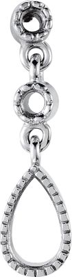 Pear Shape Drop Earring Mounting