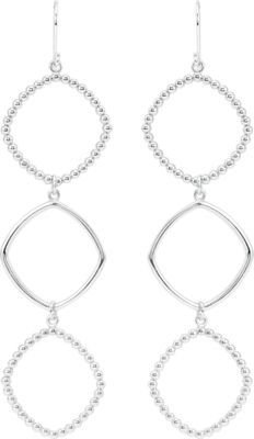 Triple Square Shaped Dangle Earrings