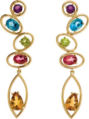 Multi Gemstone Earrings