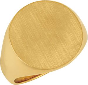 Men's  Solid Signet Ring