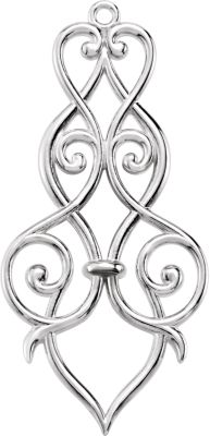 Decorative Dangle Component with Jump Ring