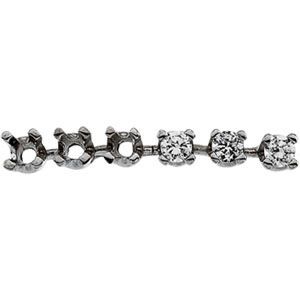 Round 4-Prong Six Stone Strip Setting