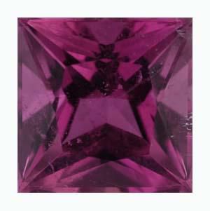Square Genuine Pink Tourmaline (Black Box)