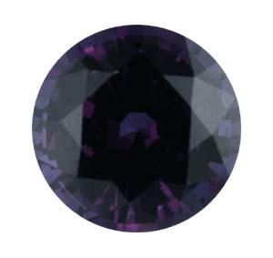Round Genuine Color Change Garnet (Black Box)