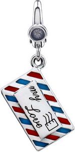 Enamel Love Letter Envelope Charm