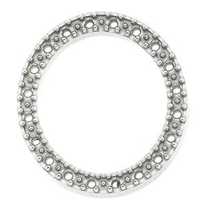 Oval Shape Diamond Bezel for Twenty Stones