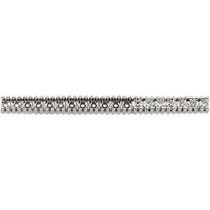 Round 4-Prong Nineteen Stone Strip Setting