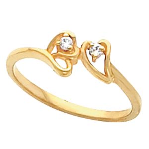 Heart Shaped Teen Ring for Diamonds