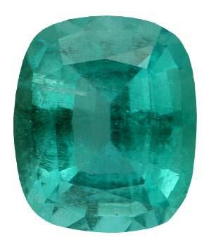 Antique Cushion Genuine Emerald (Black Box)
