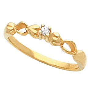 Heart Shaped Teen Ring for Diamonds