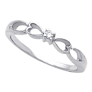 Heart Shaped Teen Ring for Diamonds