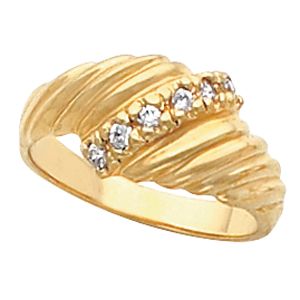 Accented Fashion Ring Mounting 