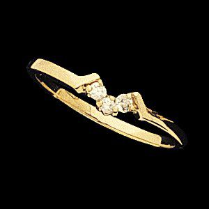 V-Shaped Accented Fashion Ring
