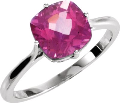 Solitaire Ring Mounting for Antique Square Gemstone