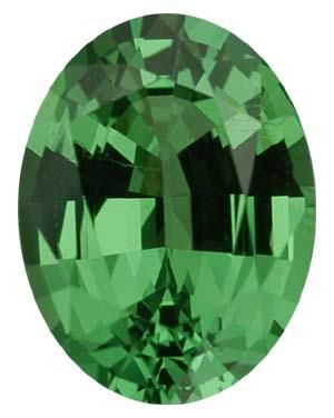 Oval Genuine Tsavorite Garnet (Black Box)