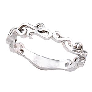 4mm Scroll Design Band