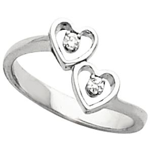 Heart Shaped Teen Ring for Diamonds