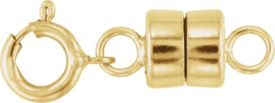 Round Magnetic Clasp with Spring Ring
