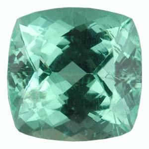 Antique Square Genuine Green (paraiba-like) Tourmaline (Black Box)