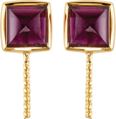 South Sea Cultured Pearl and Rhodolite Garnet Earrings