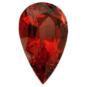 Pear Genuine Orange Spinel (Black Box)