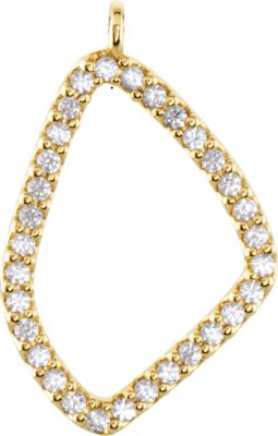 Open Silhouette Dangle Component with Jump Ring