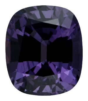 Antique Cushion Genuine Purple Spinel (Black Box)