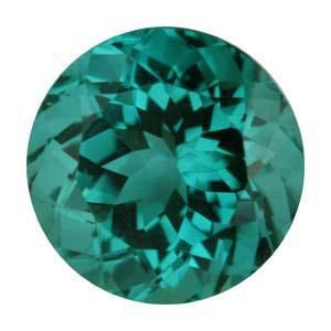 Round Genuine Blue Green Tourmaline (Black Box)