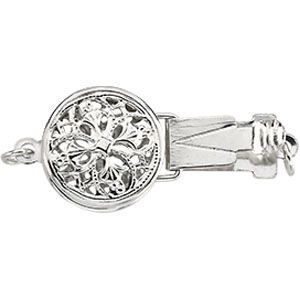 Filigree Single Strand Pearl/Coin Clasp