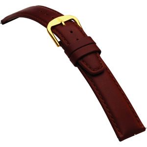 18mm Men's Regular Saddle Leather Tan Watch Strap