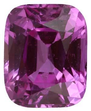 Antique Cushion Genuine Pink Sapphire (Black Box)
